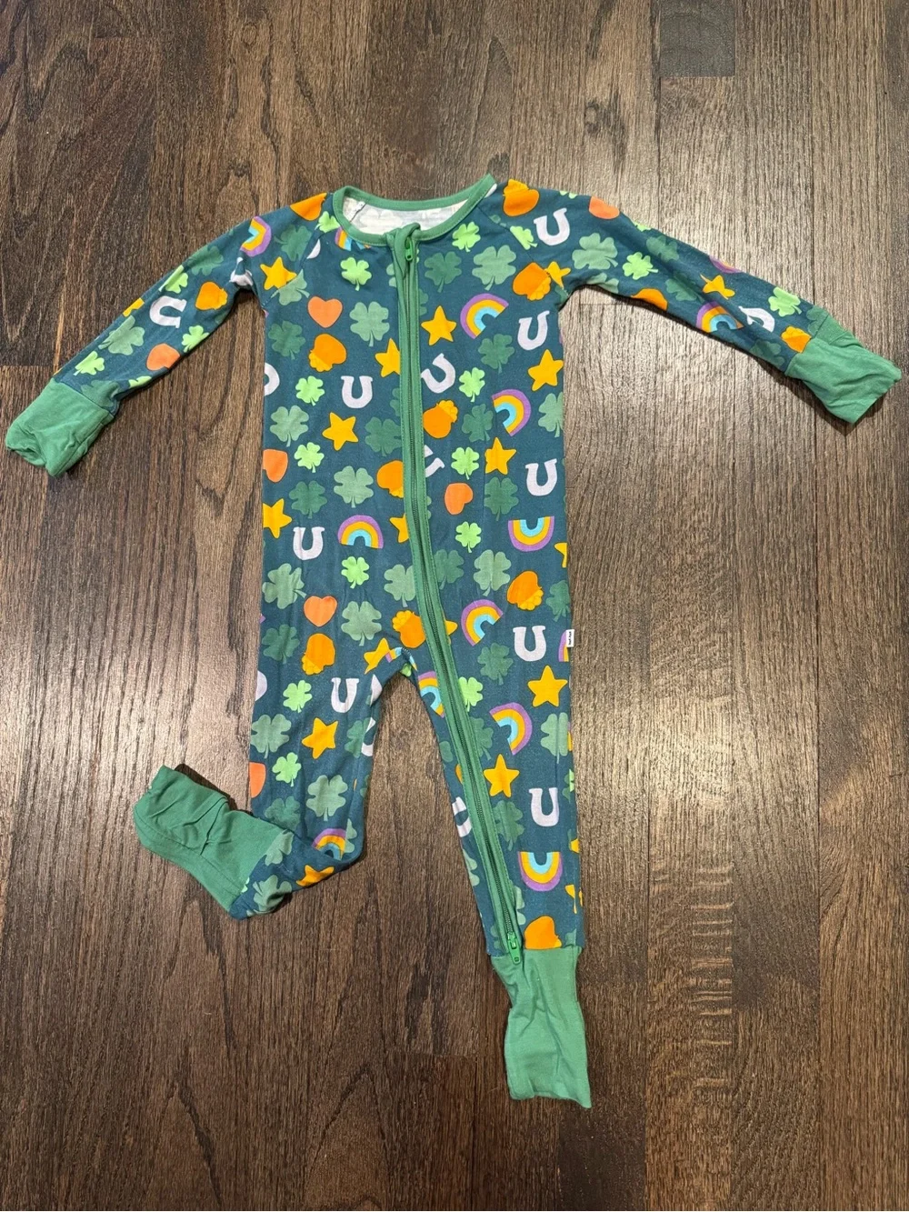 Little sleepies bamboo lucky pajamas size 6-12 months